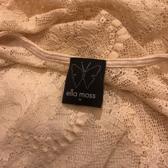 Anthropologie Ella Moss Sheer lace top - Picture 3 of 4